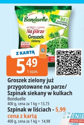 Groszek zielony Bonduelle w ofercie sklepu E.Leclerc