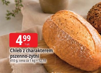 Chleb z charakterem pszenno-żytni w ofercie sklepu E.Leclerc