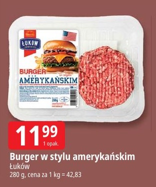 Burger w stylu amerykańskim w ofercie sklepu E.Leclerc