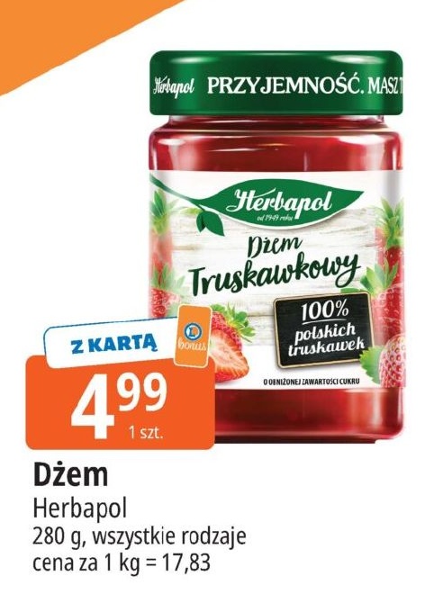 Dżem w ofercie sklepu E.Leclerc