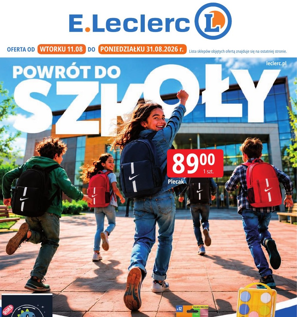 plecak w ofercie sklepu E.Leclerc