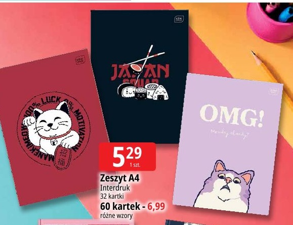 Zeszyt A4 w ofercie sklepu E.Leclerc