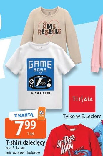 T-shirt dziecięcy w ofercie sklepu E.Leclerc