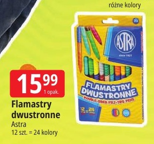 Flamastry dwustronne w ofercie sklepu E.Leclerc