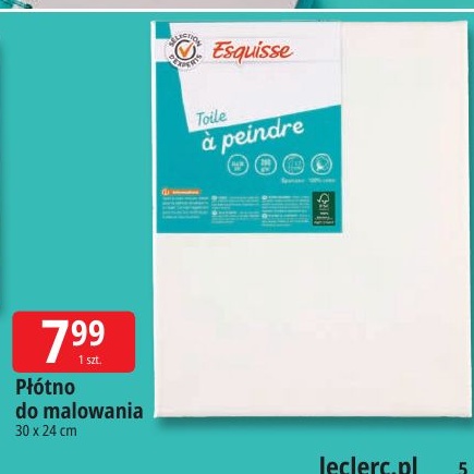 Płótno do malowania w ofercie sklepu E.Leclerc