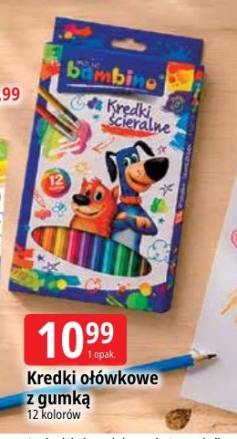 Kredki ołówkowe z gumką w ofercie sklepu E.Leclerc