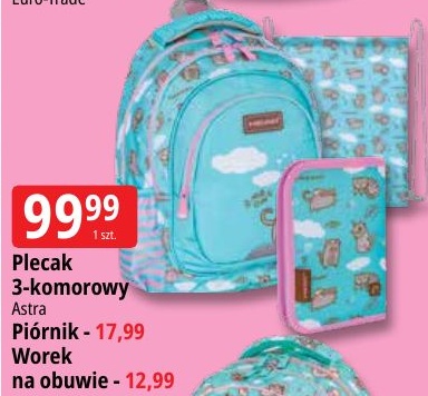 Plecak 3-komorowy Astra w ofercie sklepu E.Leclerc