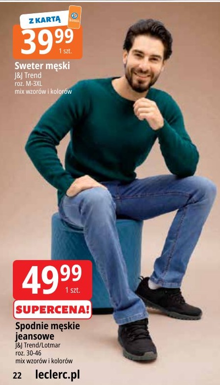 Sweter męski w ofercie sklepu E.Leclerc