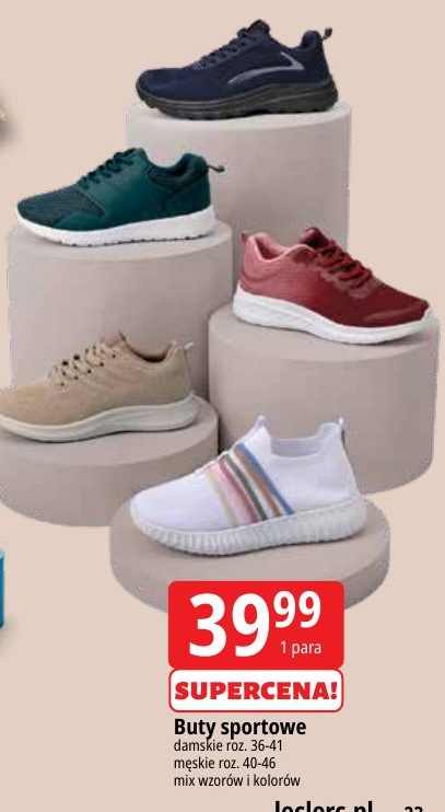 Buty sportowe w ofercie sklepu E.Leclerc