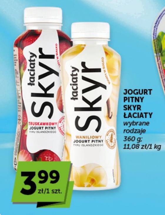 Jogurt pitny Łaciaty Skyr w ofercie sklepu Euro Sklep