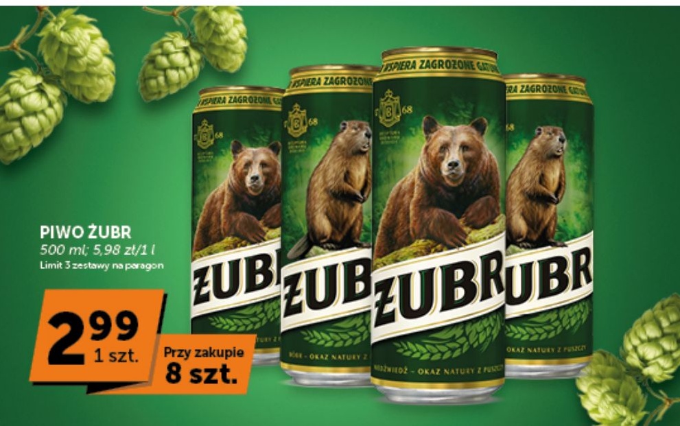 piwo Żubr w ofercie sklepu Euro Sklep
