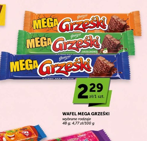 Wafel Grześki Mega w ofercie sklepu Euro Sklep