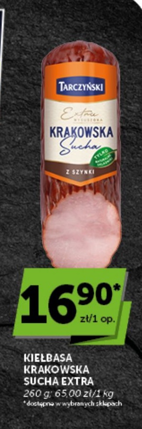 KIEŁBASA KRAKOWSKA SUCHA EXTRA w ofercie sklepu Euro Sklep