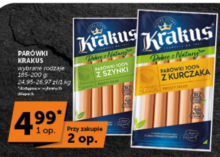 Parówki w ofercie sklepu Euro Sklep