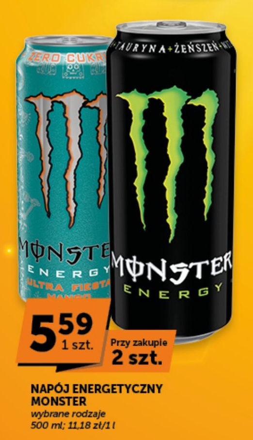 Napój energetyczny Monster w ofercie sklepu Euro Sklep