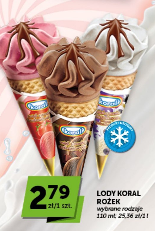 Lody Rożek Koral w ofercie sklepu Euro Sklep