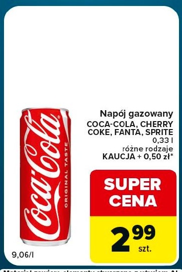 Napój gazowany Coca-Cola w ofercie sklepu Globi