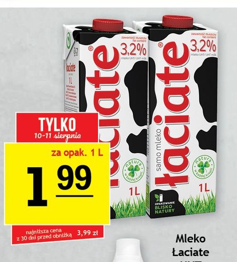 Mleko 3,2% w ofercie sklepu Gram Market