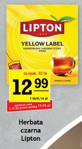 Herbata Lipton w ofercie sklepu Gram Market