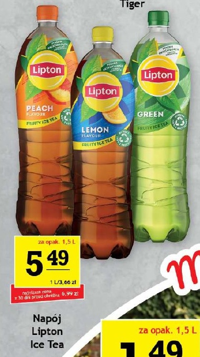 Napój Lipton Ice Tea w ofercie sklepu Gram Market