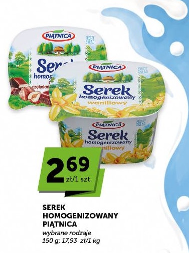 Serek homogenizowany w ofercie sklepu groszek