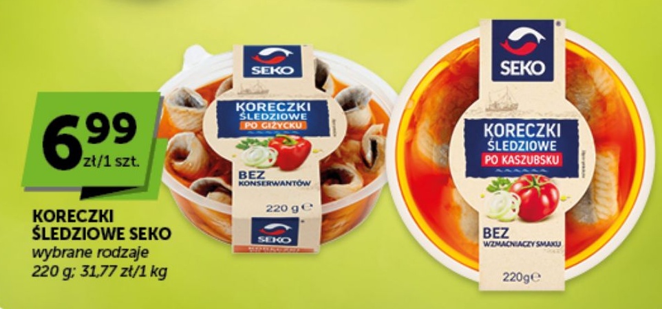 Koreczki śledziowe Seko w ofercie sklepu groszek