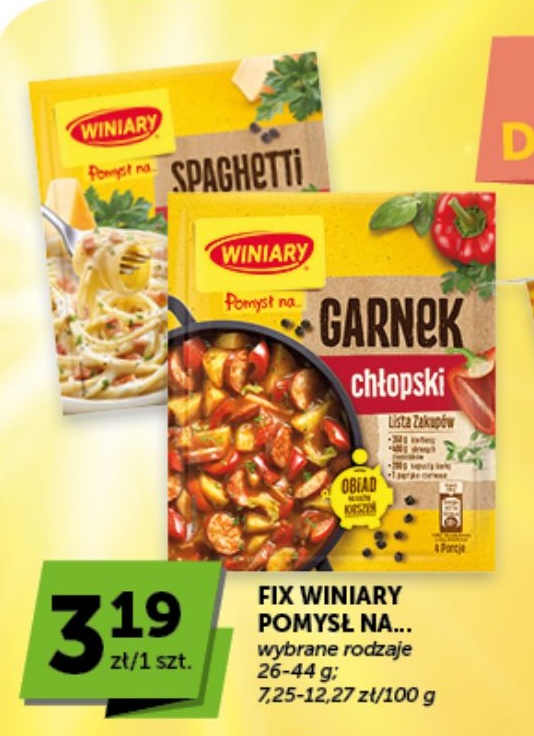 Fix pomysł na... w ofercie sklepu groszek