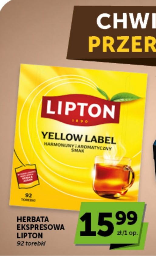 Herbata ekspresowa Lipton w ofercie sklepu groszek