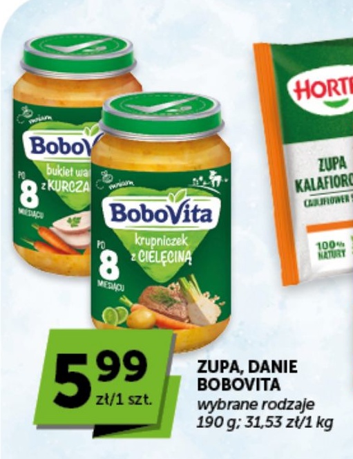 Zupa, danie Bobovita w ofercie sklepu groszek