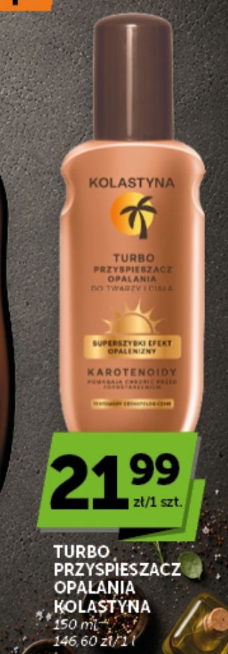 Turbo przyspieszacz opalania Kolastyna w ofercie sklepu groszek