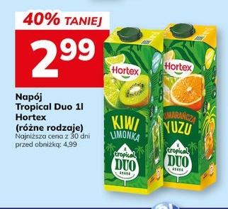 Napój Tropical Duo Hortex w ofercie sklepu Hitpol