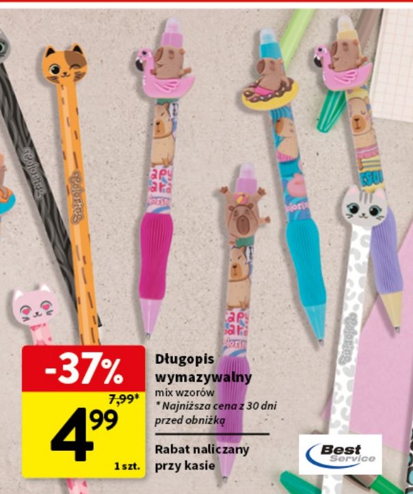 Długopis wymazywalny w ofercie sklepu Intermarche