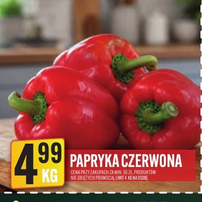 Papryka czerwona w ofercie sklepu Jan