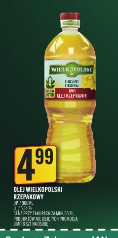 Olej rzepakowy Wielkopolski w ofercie sklepu Jan