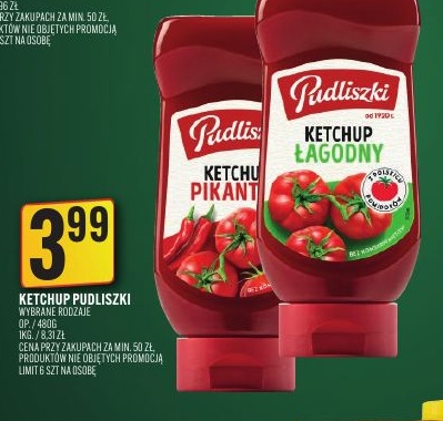 Ketchup Pudliszki w ofercie sklepu Jan