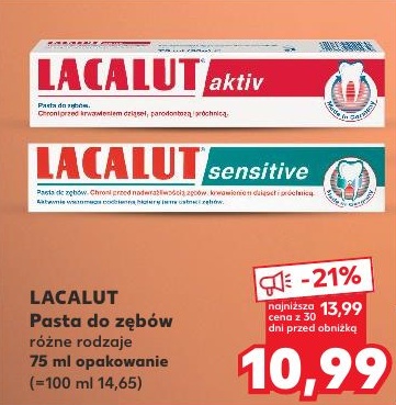 Pasta do zębów Lacalut w ofercie sklepu Kaufland