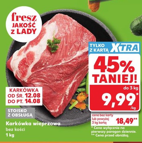 Karkówka wieprzowa bez kości w ofercie sklepu Kaufland