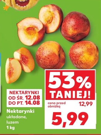 Nektarynki w ofercie sklepu Kaufland