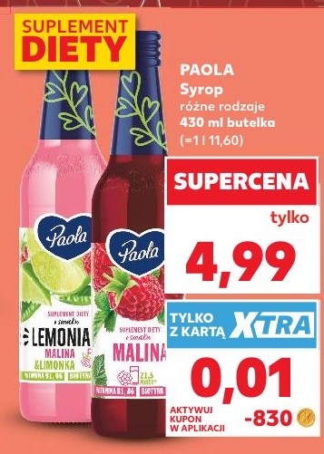 Syrop Paola w ofercie sklepu Kaufland