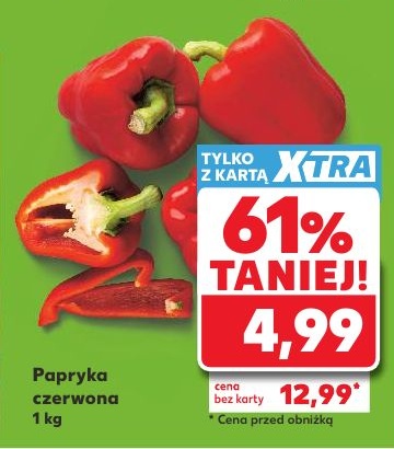 Papryka czerwona w ofercie sklepu Kaufland