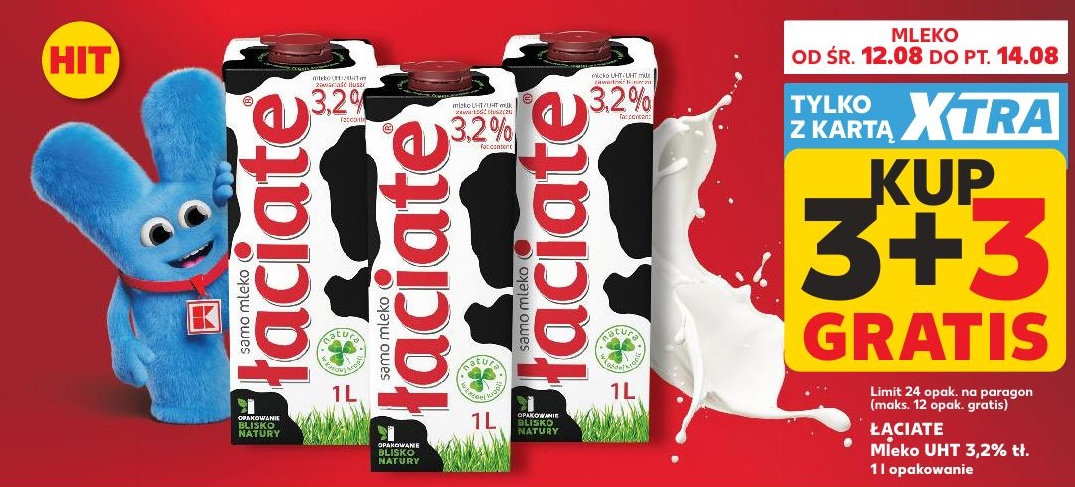 Mleko 3,2% w ofercie sklepu Kaufland