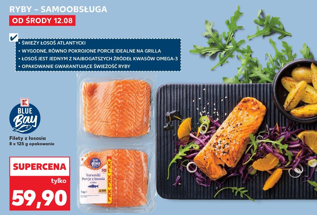 Filety z łososia w ofercie sklepu Kaufland