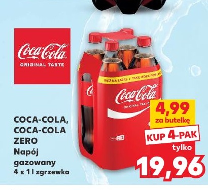 Napój gazowany Coca Cola w ofercie sklepu Kaufland