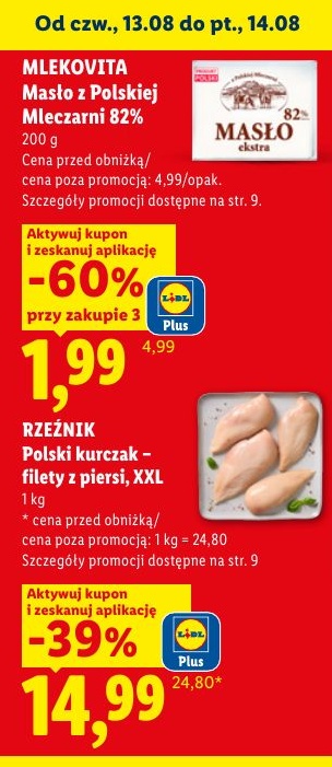 Masło z Polskiej Mleczarni 82% w ofercie sklepu LIDL