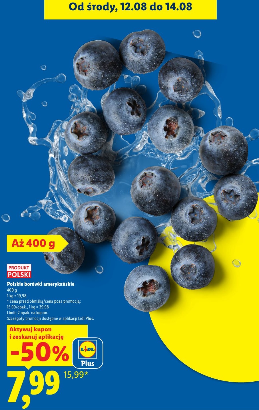 Polskie borówki amerykańskie w ofercie sklepu LIDL