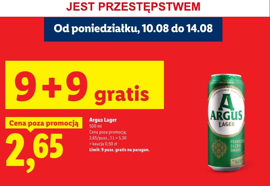 Argus Lager w ofercie sklepu LIDL