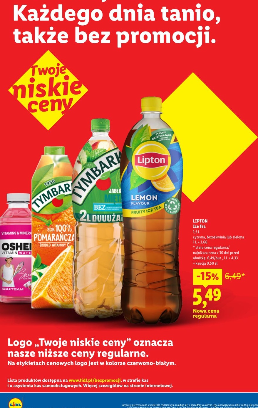 Lipton Ice Tea w ofercie sklepu LIDL