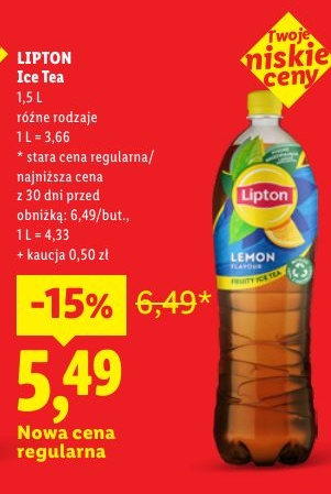 Lipton Ice Tea w ofercie sklepu LIDL