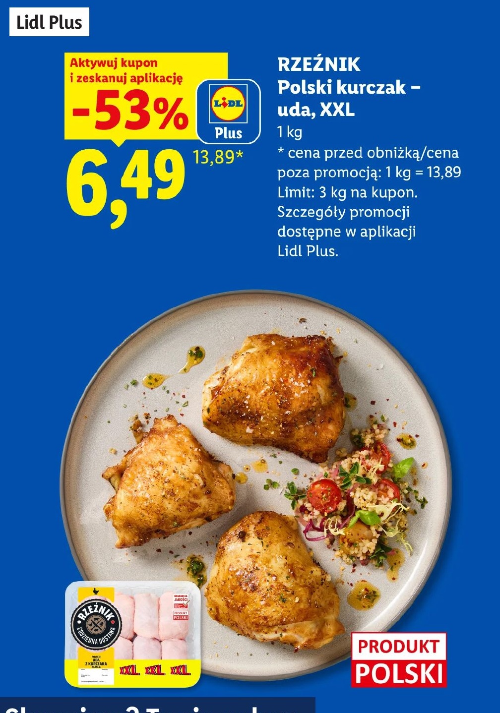 Polski kurczak – uda, XXL w ofercie sklepu LIDL