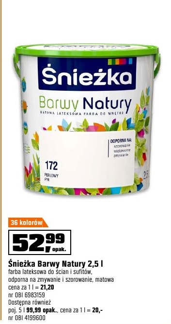 Śnieżka Barwy Natury w ofercie sklepu OBI
